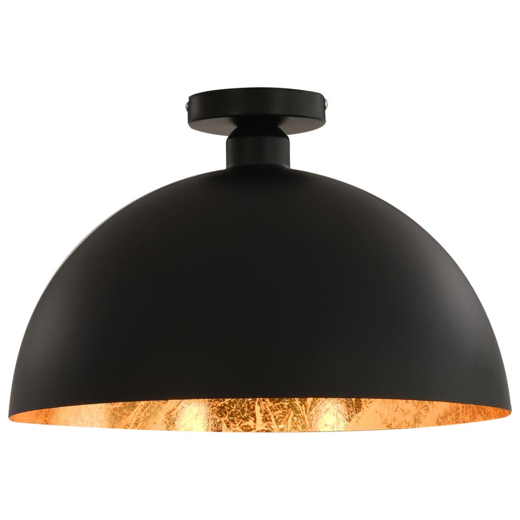 vidaXL Ceiling Lamp | Set of 2 | Black and gold | Metal | Medium | Sleek