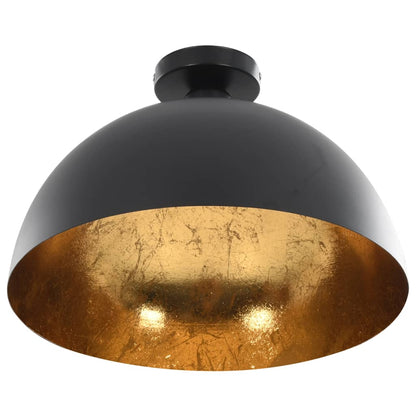 vidaXL Ceiling Lamp | Set of 2 | Black and gold | Metal | Medium | Sleek
