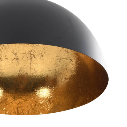 vidaXL Ceiling Lamp | Set of 2 | Black and gold | Metal | Medium | Sleek
