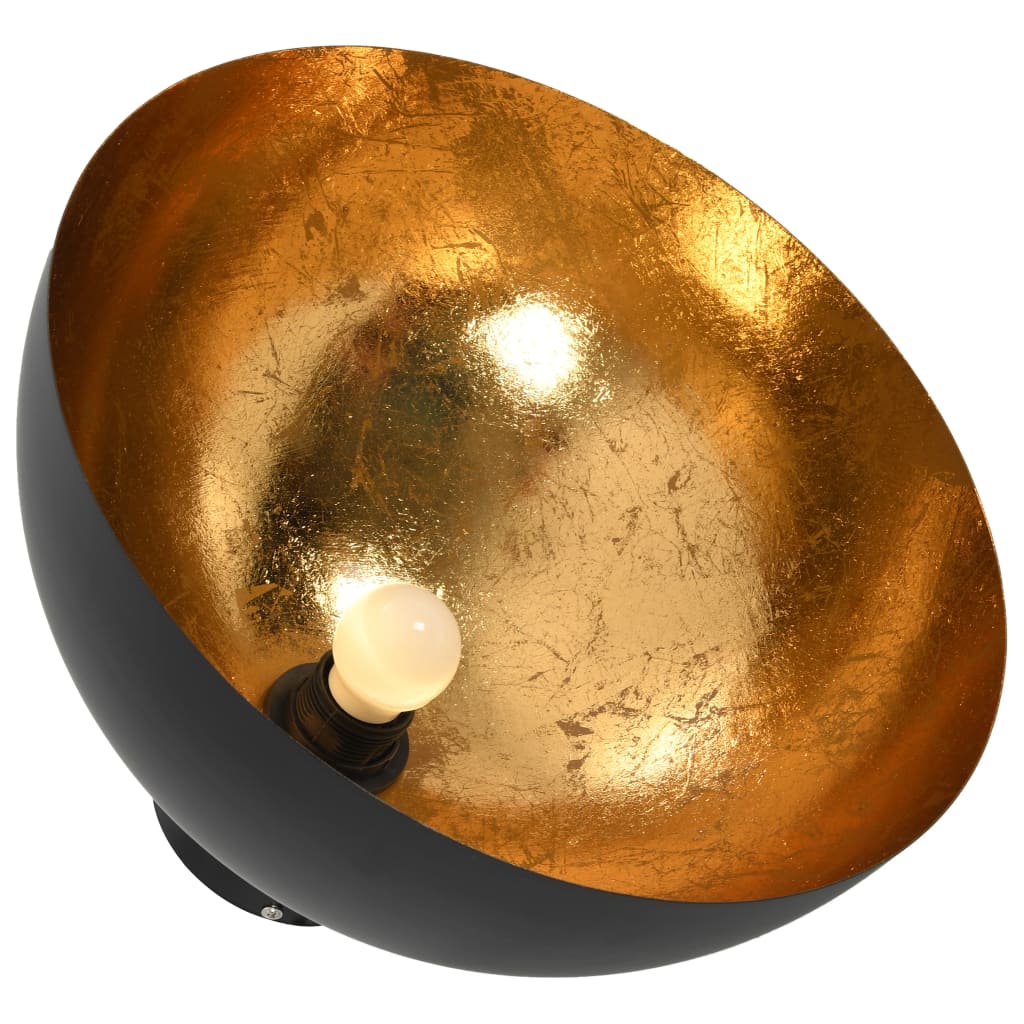 vidaXL Ceiling Lamp | Set of 2 | Black and gold | Metal | Medium | Sleek