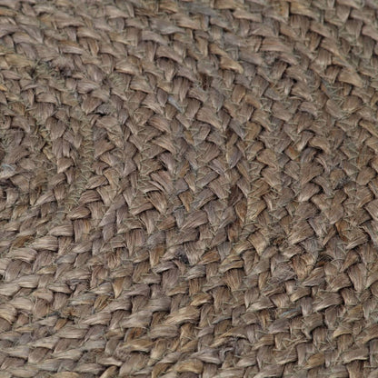 vidaXL Handmade Rug Jute Round 90 cm Grey