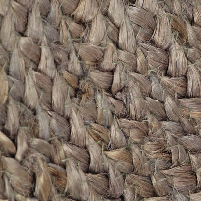 vidaXL Handmade Rug Jute Round 90 cm Grey
