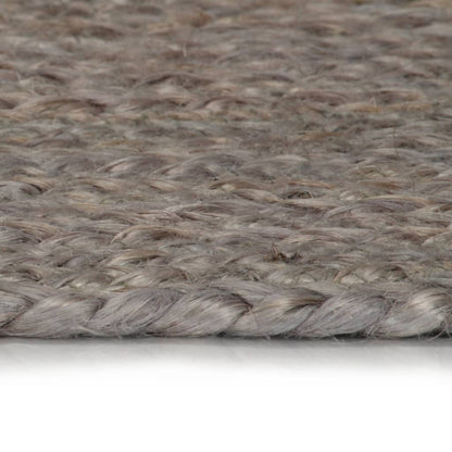vidaXL Handmade Rug Jute Round 150 cm Grey