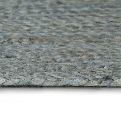 vidaXL Handmade Rug Jute Round 120 cm Olive Green