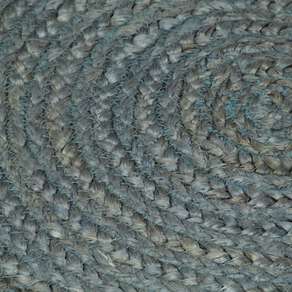 vidaXL Handmade Rug Jute Round 120 cm Olive Green