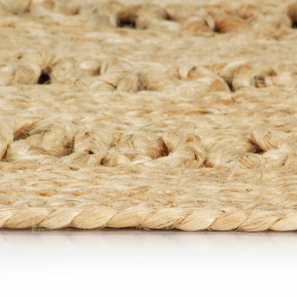 vidaXL Handmade Rug Braided Jute 90 cm