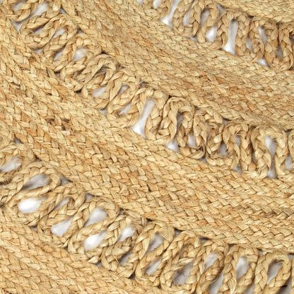 vidaXL Handmade Rug Braided Jute 90 cm
