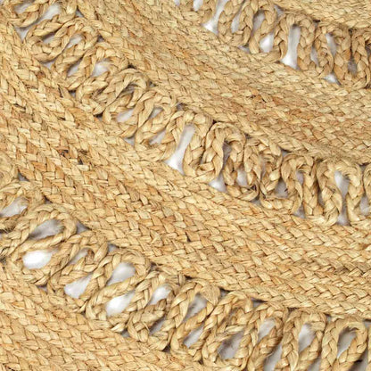 vidaXL Handmade Rug Braided Jute 90 cm
