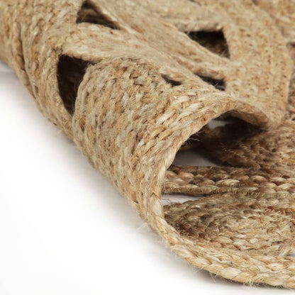 vidaXL Handmade Rug Braided Jute 90 cm