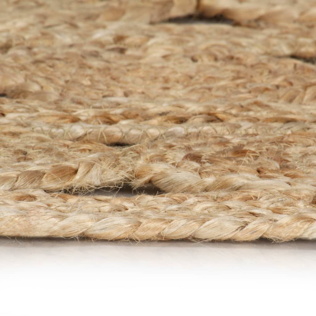 vidaXL Handmade Rug Braided Jute 90 cm