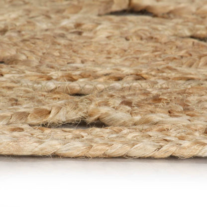 vidaXL Handmade Rug Braided Jute 90 cm