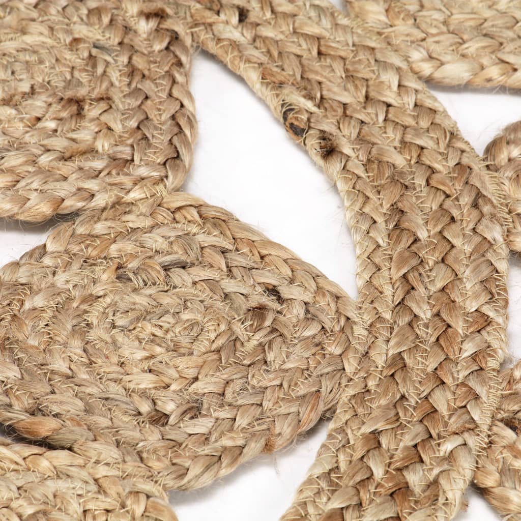 vidaXL Handmade Rug Braided Jute 90 cm
