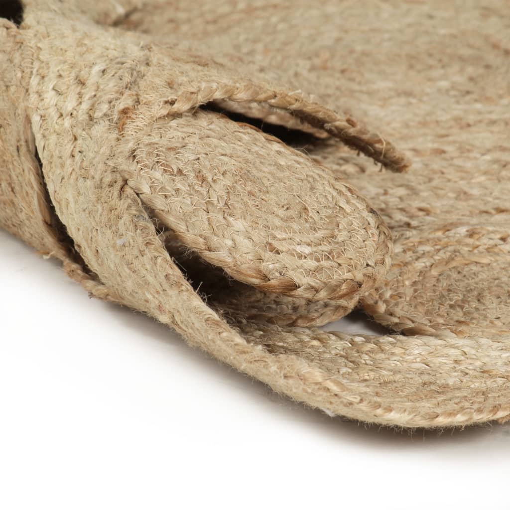 vidaXL Handmade Rug Braided Jute 120 cm