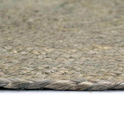 vidaXL Placemats 4 pcs Plain Grey 38 cm Round Jute