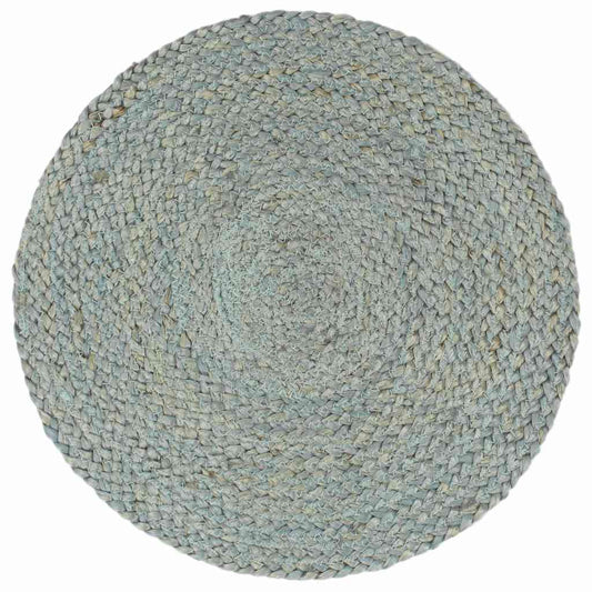 133840 vidaXL Placemats 4 pcs Plain Olive Green 38 cm Round Jute