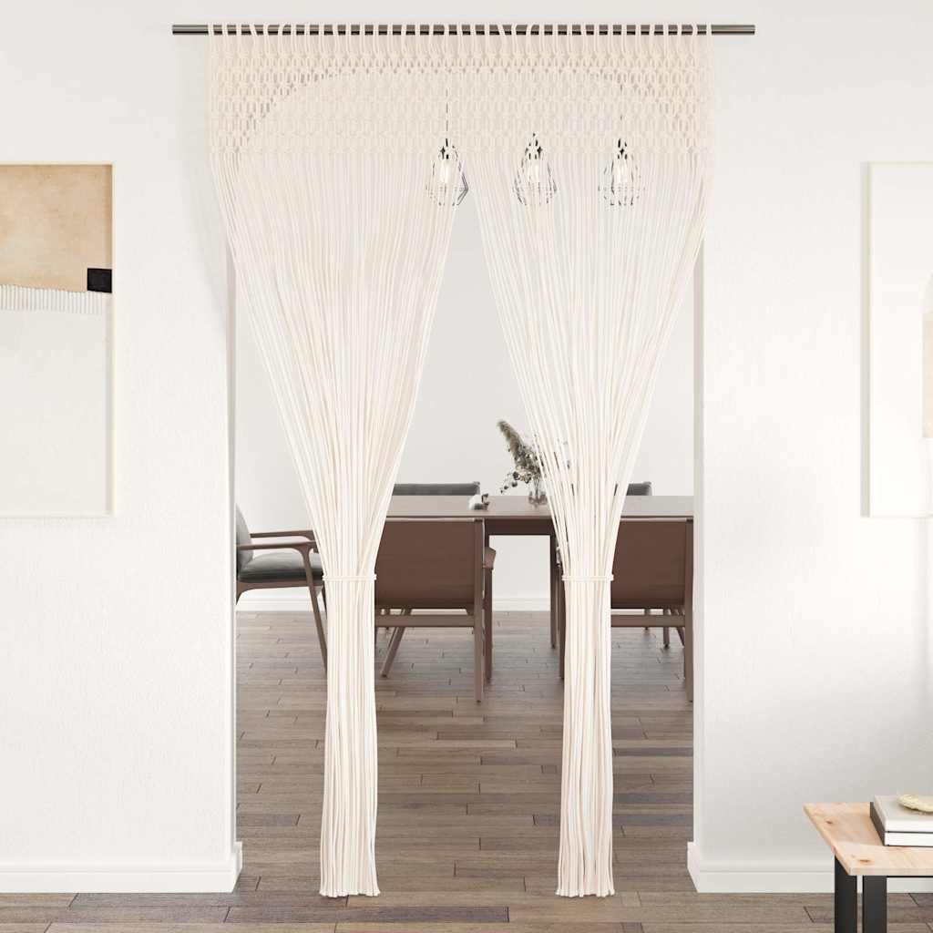 133874 vidaXL Macrame Curtain 140x240 cm Cotton