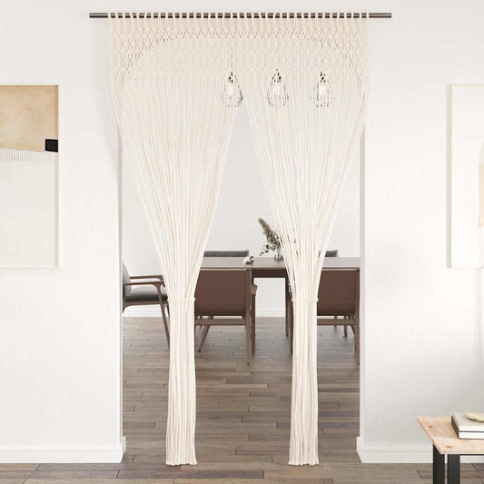 133874 vidaXL Macrame Curtain 140x240 cm Cotton