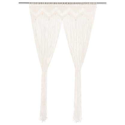 vidaXL Macrame Curtain 140x240 cm Cotton