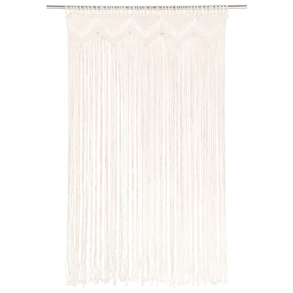 133908 vidaXL Macrame Curtain 140x240 cm Cotton