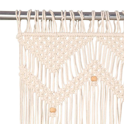 133908 vidaXL Macrame Curtain 140x240 cm Cotton