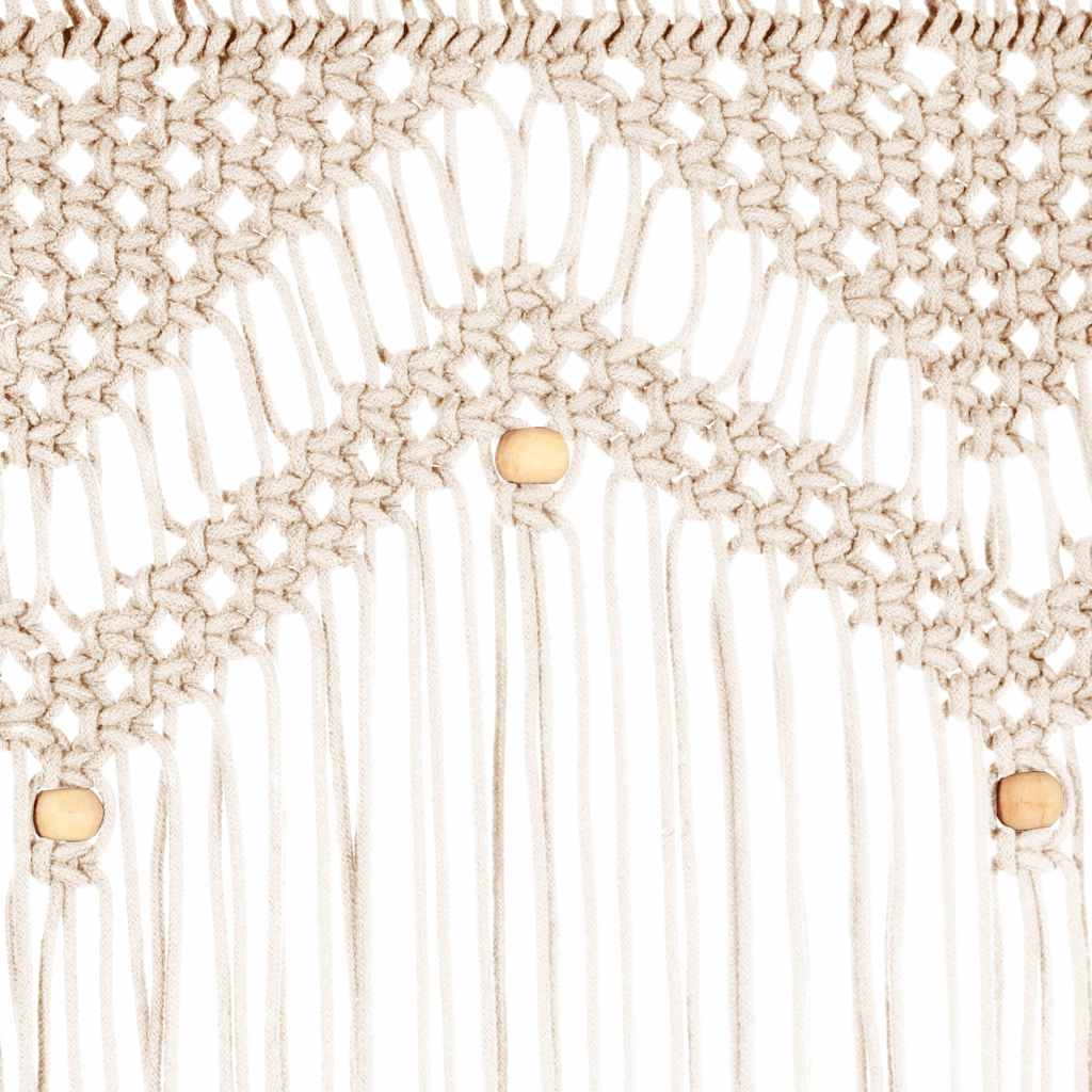 133908 vidaXL Macrame Curtain 140x240 cm Cotton