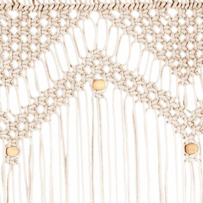 133908 vidaXL Macrame Curtain 140x240 cm Cotton