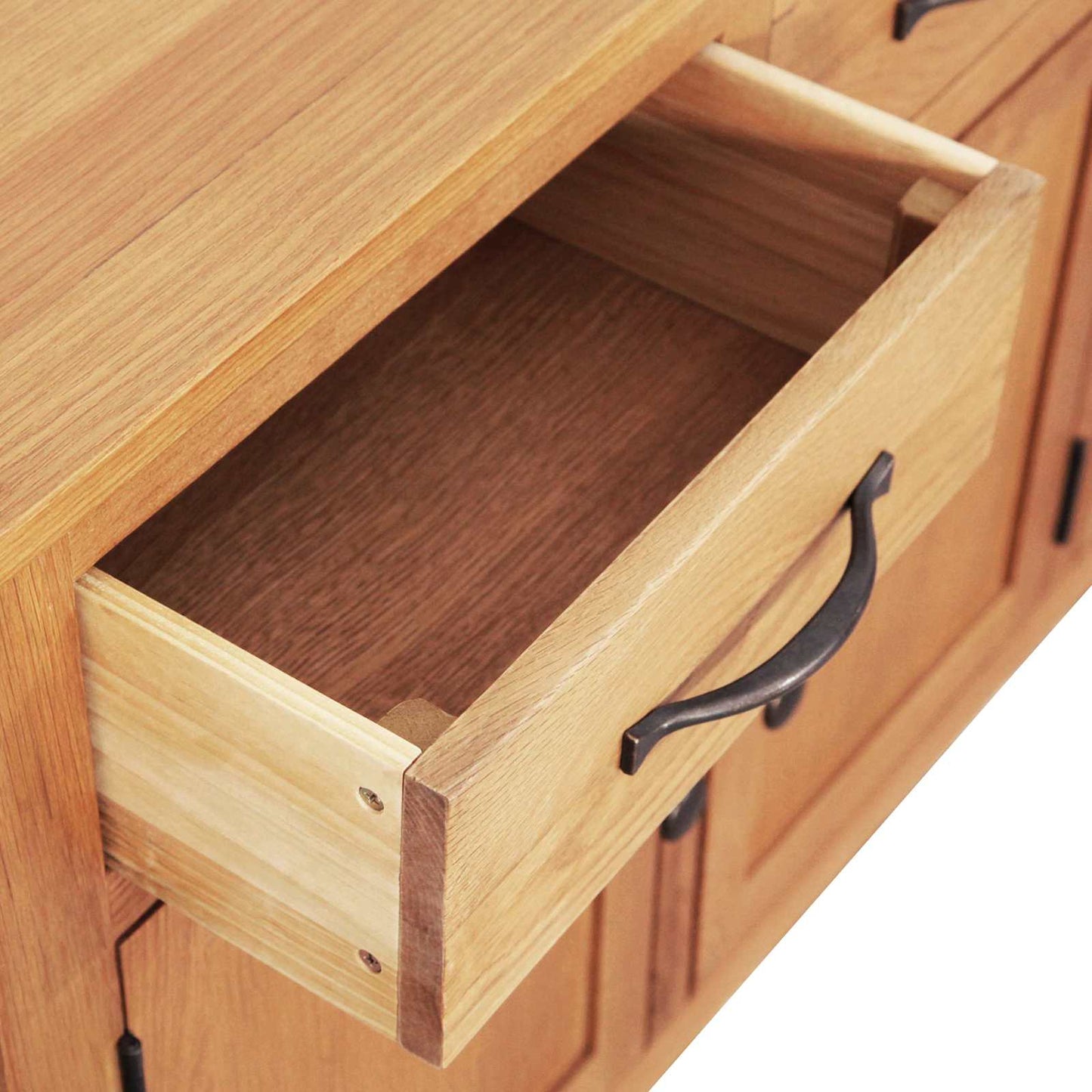 vidaXL Sideboard Brown 112 x 33.5 x 70 cm Solid oak wood