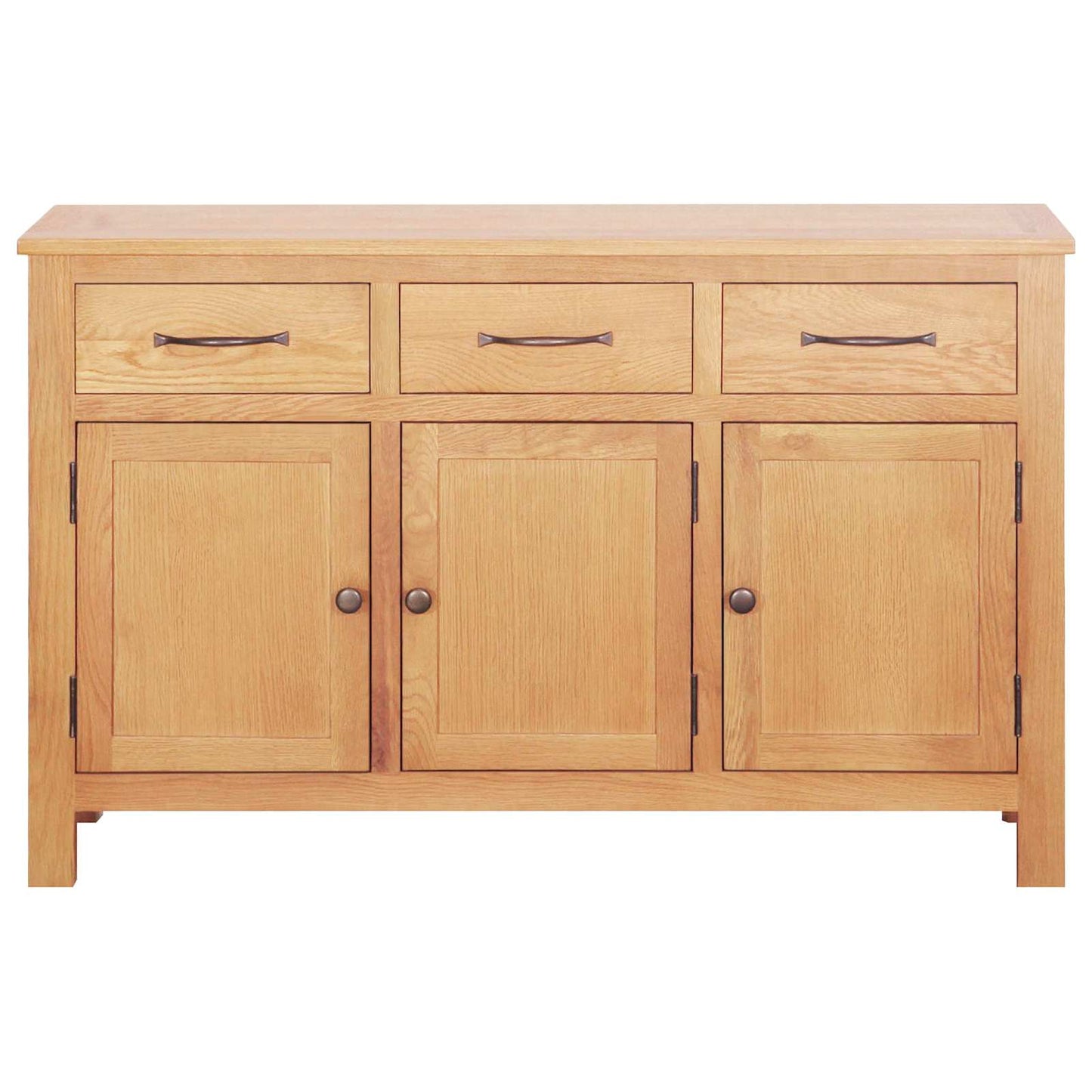 vidaXL Sideboard Brown 112 x 33.5 x 70 cm Solid oak wood
