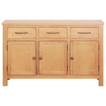 vidaXL Sideboard Brown 112 x 33.5 x 70 cm Solid oak wood