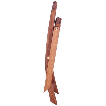 vidaXL Dining Chair | Set of 2 | Brown | Solid eucalyptus wood | Small