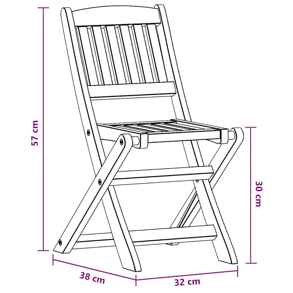 vidaXL Dining Chair | Set of 2 | Brown | Solid eucalyptus wood | Small