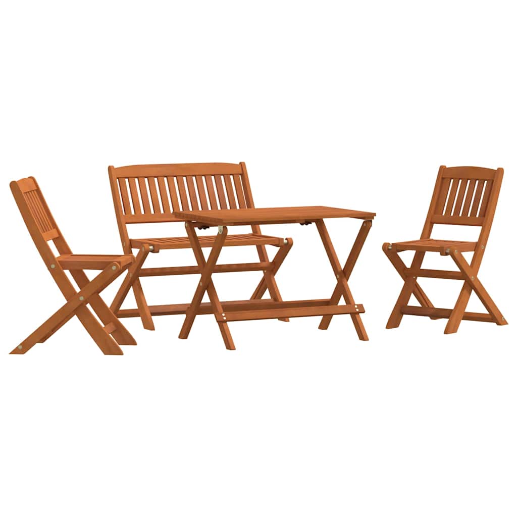 vidaXL Dining Set | Natural wood | Solid eucalyptus wood | Children's size