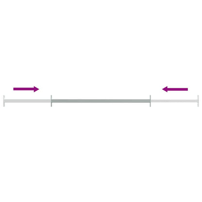 144516 vidaXL Adjustable Security Window Bars 3 pcs 710-1200 mm