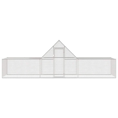 vidaXL Chicken Coop 6x2x2 m Galvanised Steel