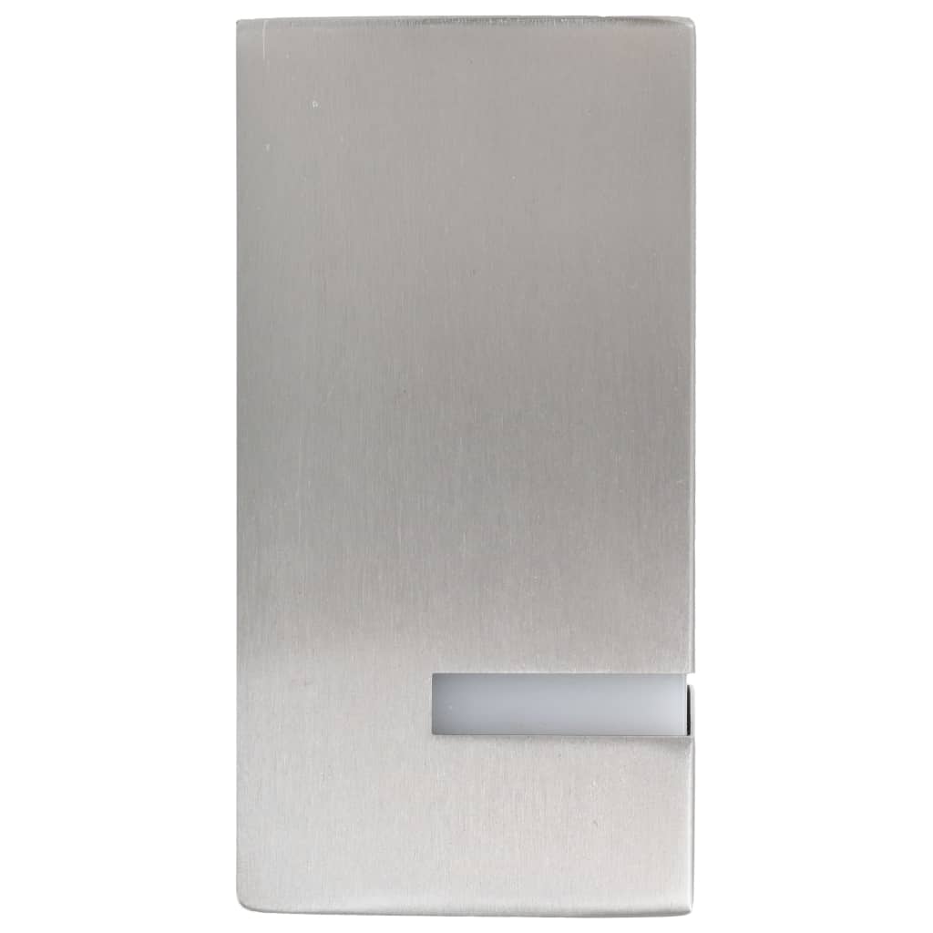 vidaXL Outdoor Wall Lights 2 pcs 35 W Silver Rectangular