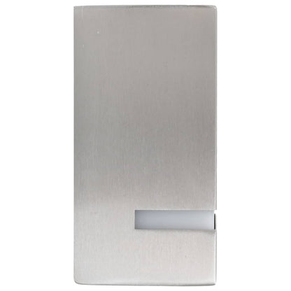 vidaXL Outdoor Wall Lights 2 pcs 35 W Silver Rectangular