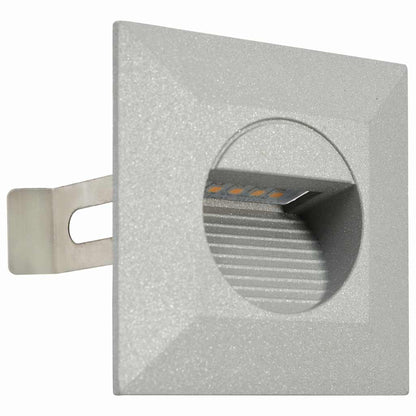 vidaXL Outdoor LED Wall Lights 6 pcs 2 W Silver Square