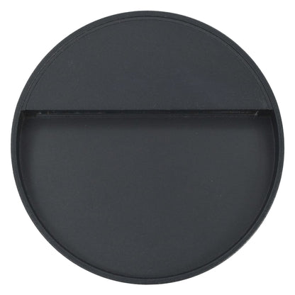 vidaXL Outdoor LED Wall Lights 2 pcs 3 W Black Round