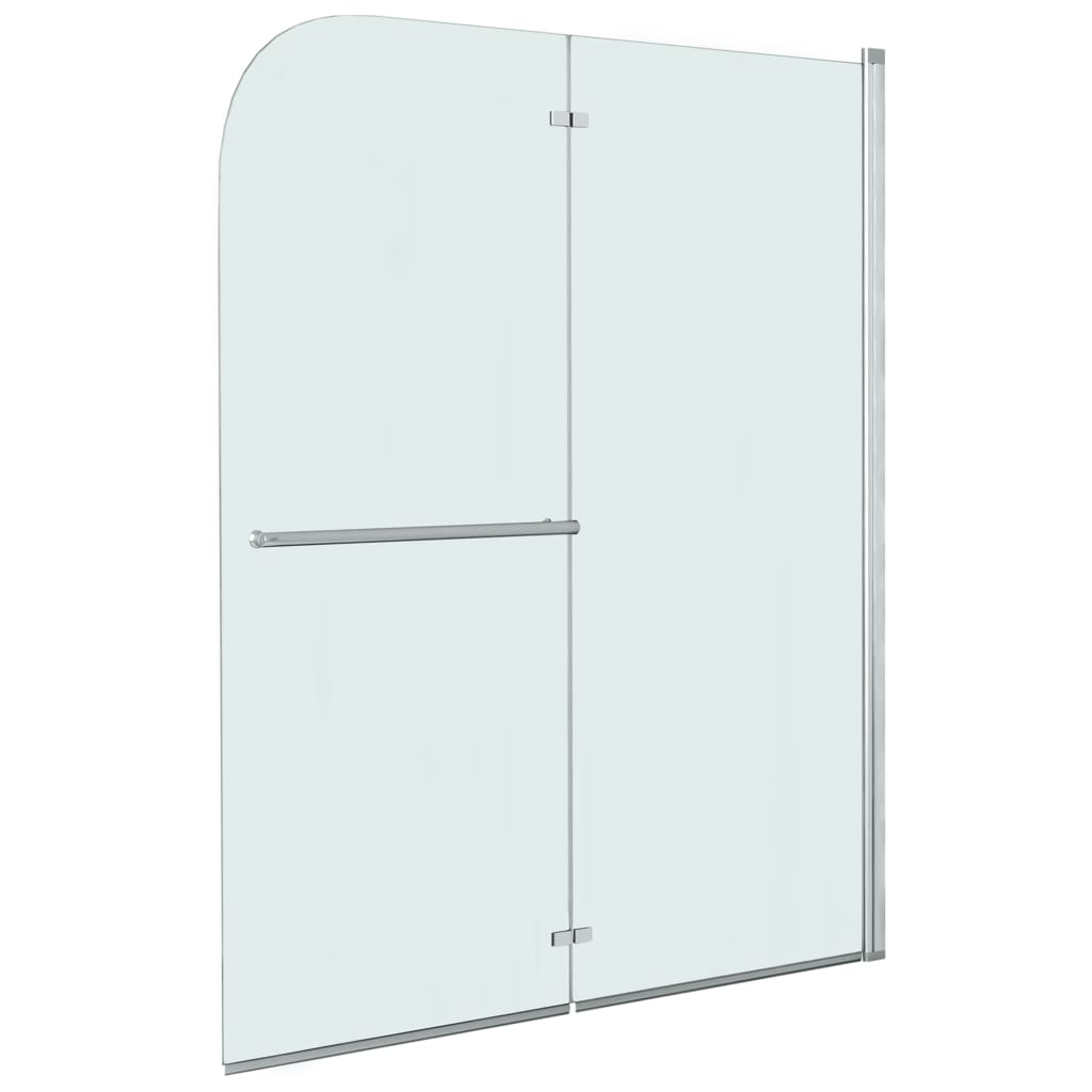 vidaXL Folding Shower Enclosure 2 Panels ESG 120x140 cm