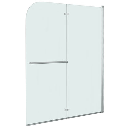 vidaXL Folding Shower Enclosure 2 Panels ESG 120x140 cm