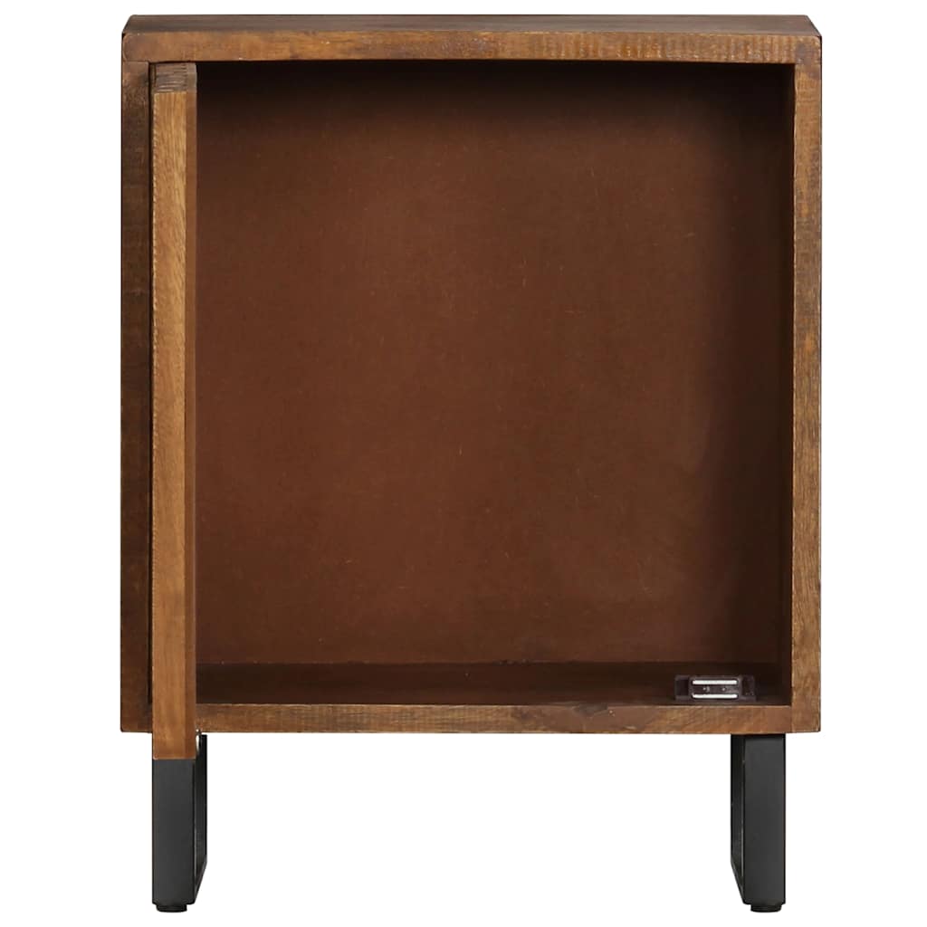 247942 vidaXL Bedside Cabinet 40x30x50 cm Solid Mango Wood