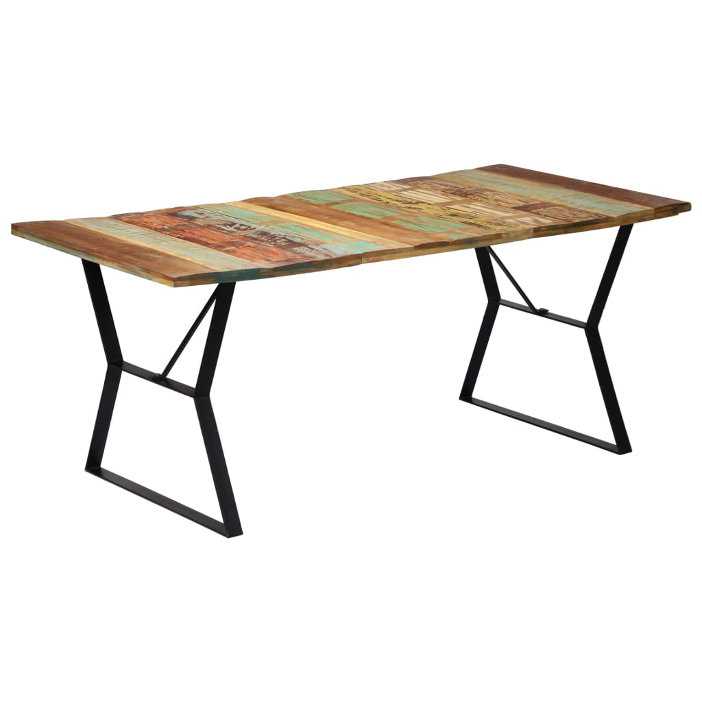 vidaXL Dining Table 180x90x76 cm Solid Reclaimed Wood