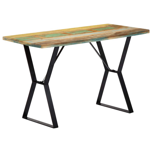 247950 vidaXL Dining Table 120x60x76 cm Solid Reclaimed Wood
