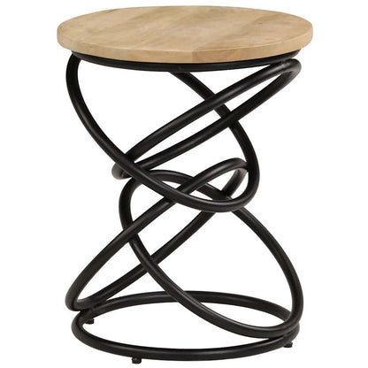 247320 vidaXL End Table Solid Mango Wood 40x50 cm