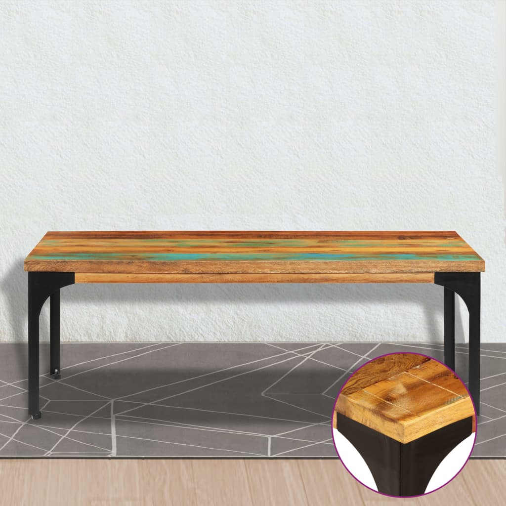 vidaXL Coffee Table 100x60x35 cm Solid Reclaimed Wood