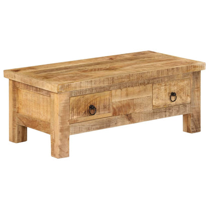 vidaXL Coffee Table | Brown | Solid Mango Wood | 90 x 45 x 35 cm | Coffee Table