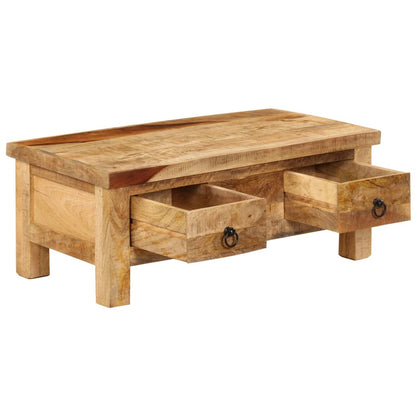 vidaXL Coffee Table | Brown | Solid Mango Wood | 90 x 45 x 35 cm | Coffee Table