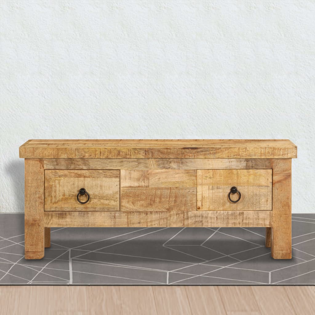 vidaXL Coffee Table | Brown | Solid Mango Wood | 90 x 45 x 35 cm | Coffee Table
