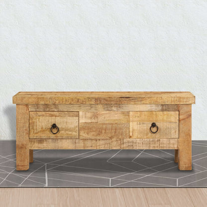 vidaXL Coffee Table | Brown | Solid Mango Wood | 90 x 45 x 35 cm | Coffee Table