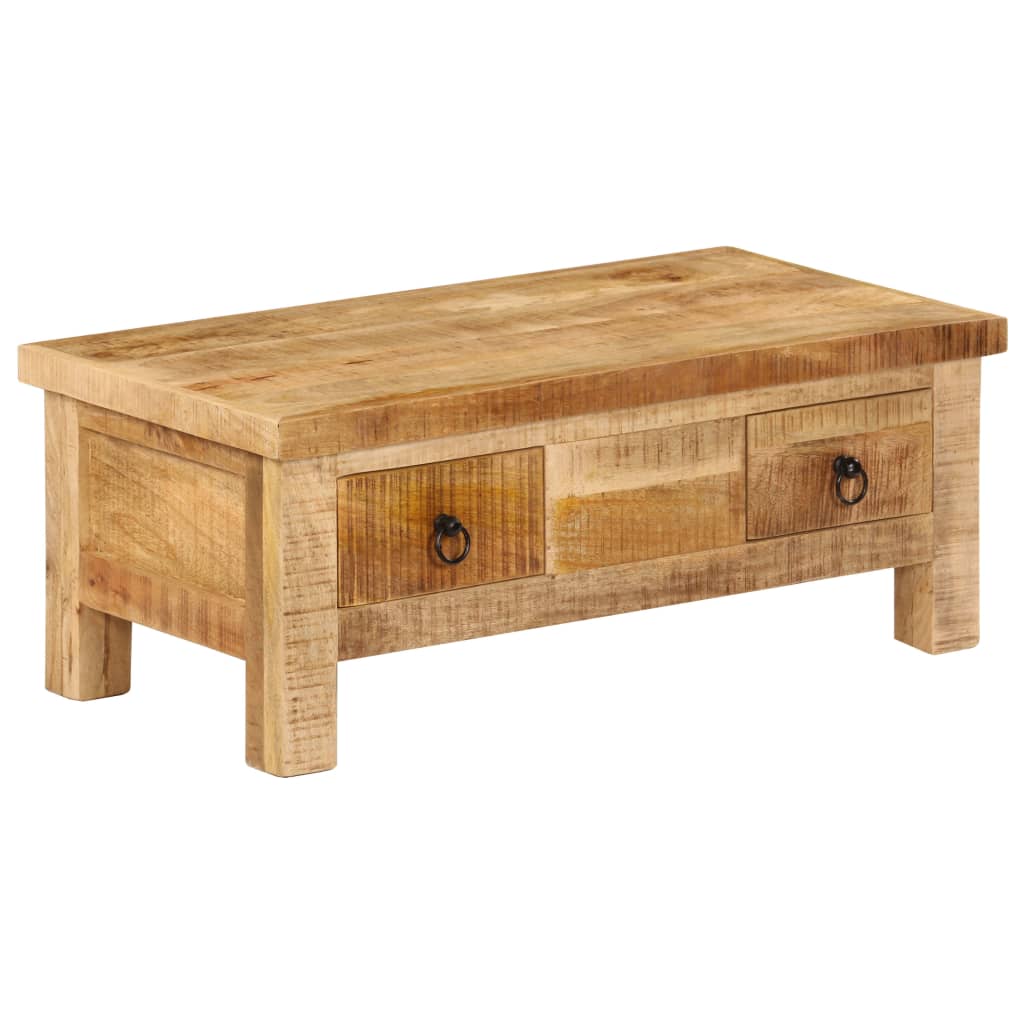 vidaXL Coffee Table | Brown | Solid Mango Wood | 90 x 45 x 35 cm | Coffee Table